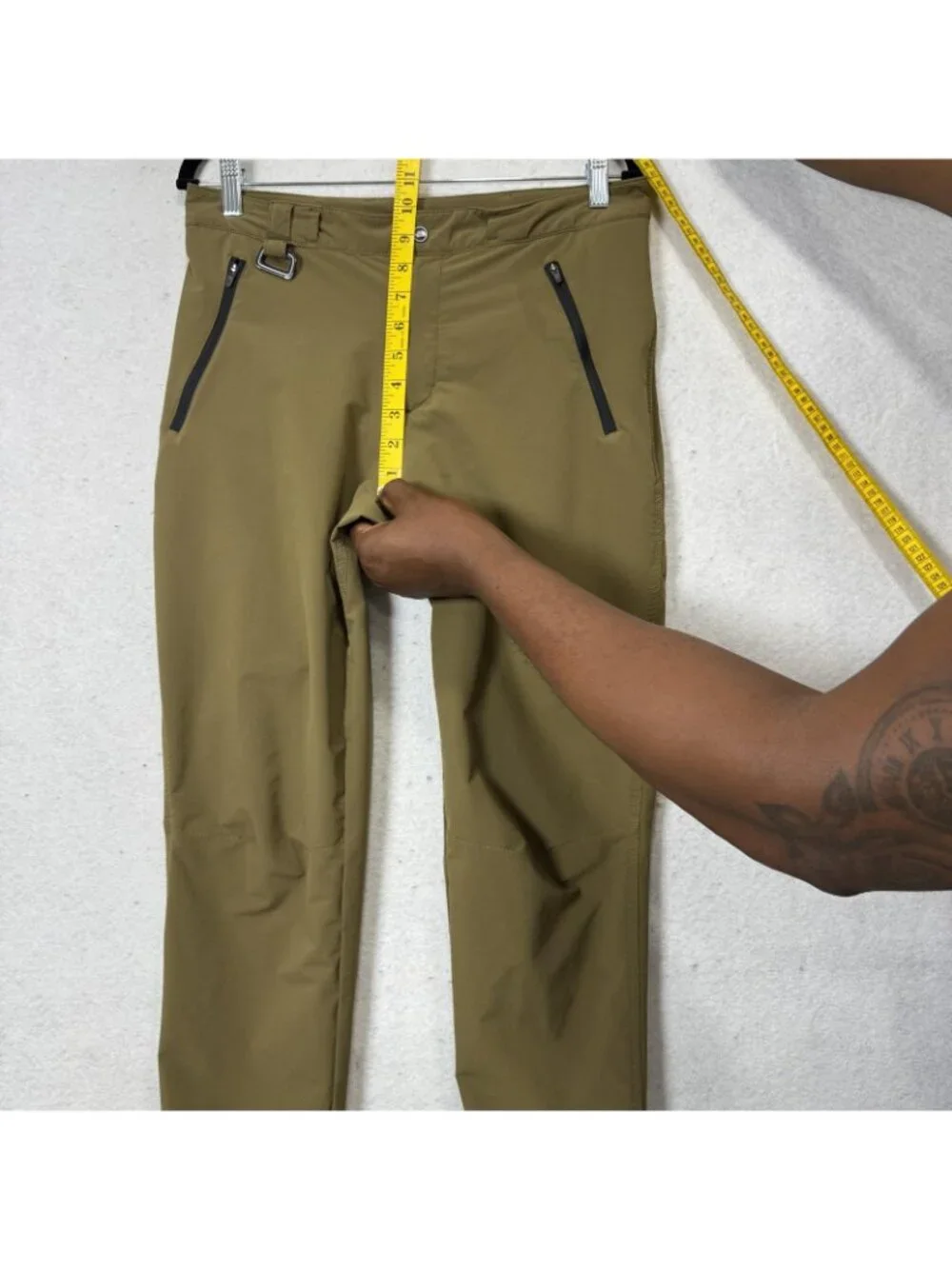 The North Face Pants Mens Small Green FlashDry-XD Softshell Hiking Zip Pockets